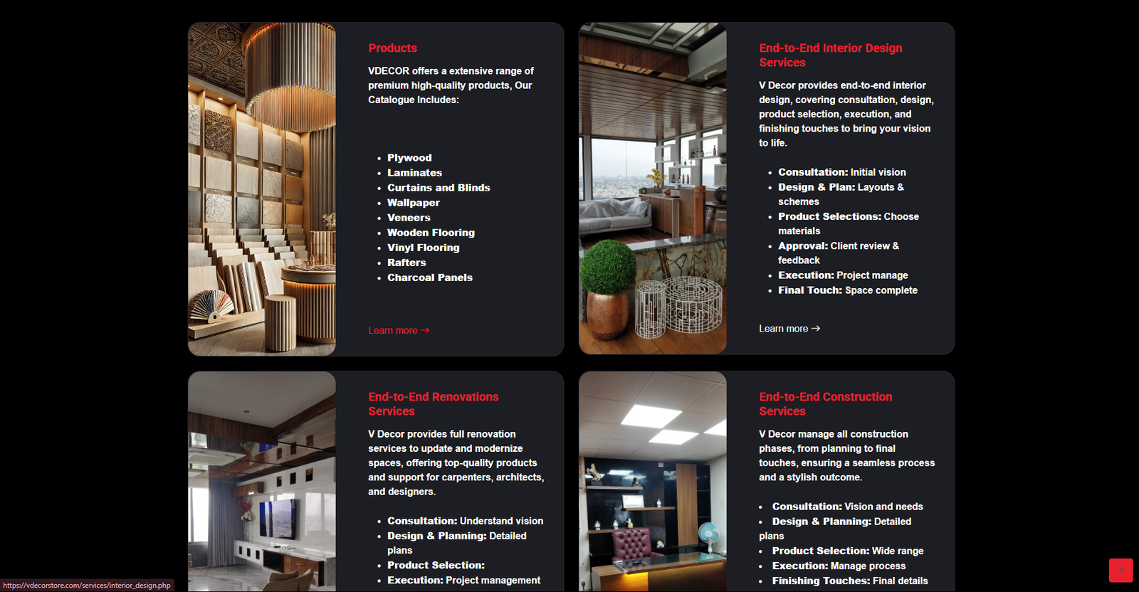 V Decor Store — Interior Design